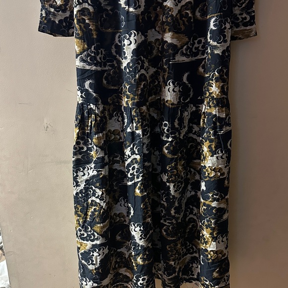 Scotch & Soda Black and Gold Maxi Dress - Picture 3 of 12